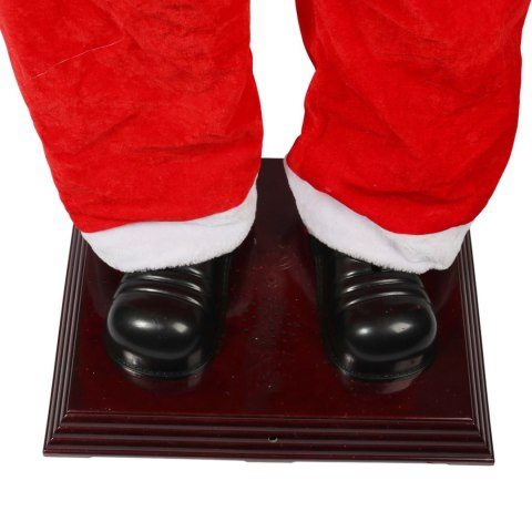 DUŻY MIKOŁAJ Z TRĄBKĄ 180cm FIGURA TAŃCZY ŚPIEWA OZDOBA BOŻE NARODZENIE ŚWIĘTA