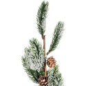 GAŁĄZKA OZDOBNA ŚWIĘTA STROIK BOŻE NARODZENIE GAŁĄZKI SZTUCZNE SZYSZKI 62 CM