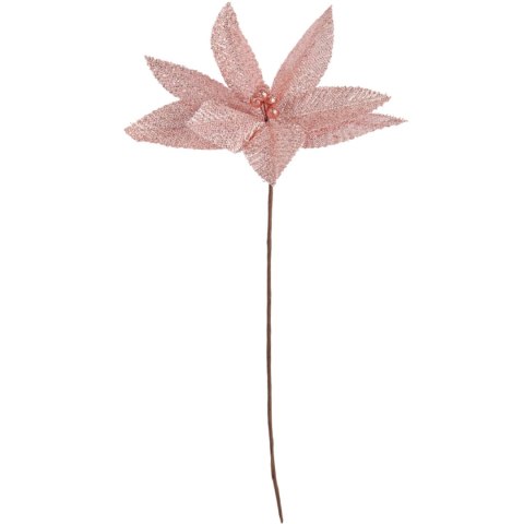 GWIAZDA BETLEJEMSKA POINSECIA OZDOBA KWIAT NA CHOINKĘ DEKORACJA DO STROIKA NA ŚWIĘTA RÓŻOWA