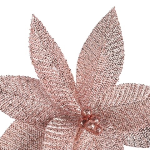 GWIAZDA BETLEJEMSKA POINSECIA OZDOBA KWIAT NA CHOINKĘ DEKORACJA DO STROIKA NA ŚWIĘTA RÓŻOWA