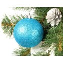 Komplet 12 bombek plastikowych mix w kolorze turkusowym