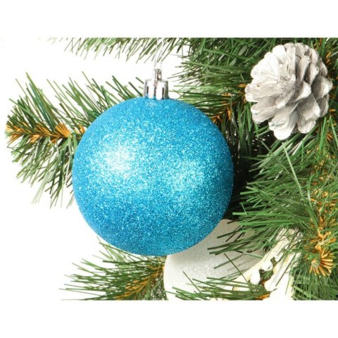 Komplet 12 bombek plastikowych mix w kolorze turkusowym