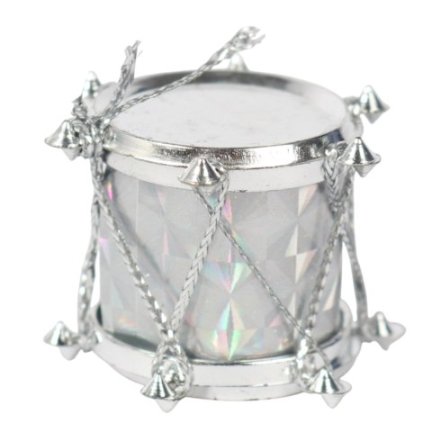 Komplet 12 ozdób bożonarodzeniowych mix z szyszkami SREBRNE