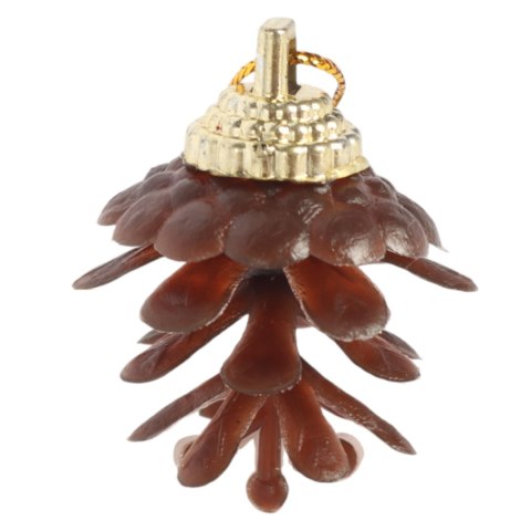 Komplet 12 ozdób bożonarodzeniowych mix z szyszkami SREBRNE