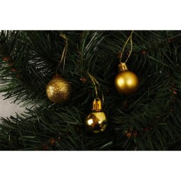 Komplet 27 bombek plastikowych 2 cm złote
