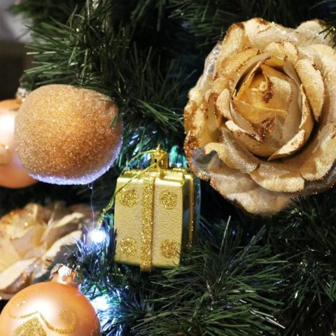 Komplet 4 bombek plastikowych w kształcie prezentów