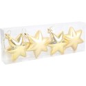 Komplet 4 gwiazdek plastikowych 7 cm złote [SM-A09070GD]
