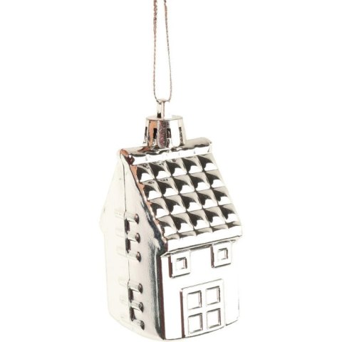 Komplet 6 bombek plastikowych w kształcie domków