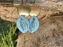 Ceramiczne kolczyki ręcznie malowane