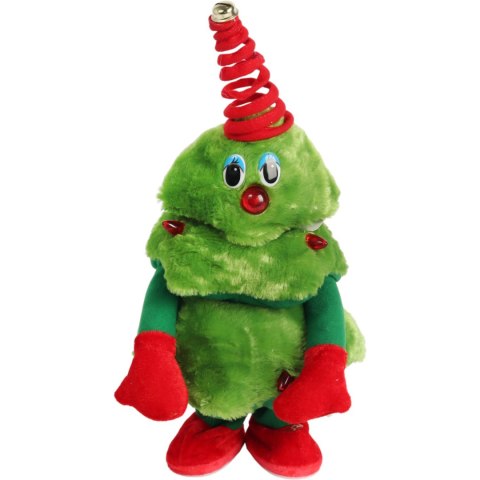 ŚWIĄTECZNA ŚPIEWAJĄCA TAŃCZĄCA CHOINKA ŚWIECI ŚPIEWA POWTARZA INTERAKTYWNA 40 cm