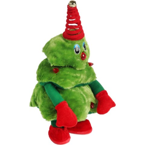 ŚWIĄTECZNA ŚPIEWAJĄCA TAŃCZĄCA CHOINKA ŚWIECI ŚPIEWA POWTARZA INTERAKTYWNA 40 cm