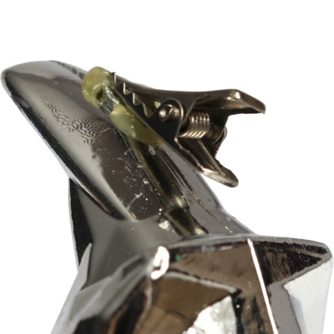 Zestaw 3 Bombek Bożonarodzeniowych w Kształcie PTAKÓW 6 cm - Wytrzymałe i Dekoracyjne Ozdoby Świąteczne Srebrne