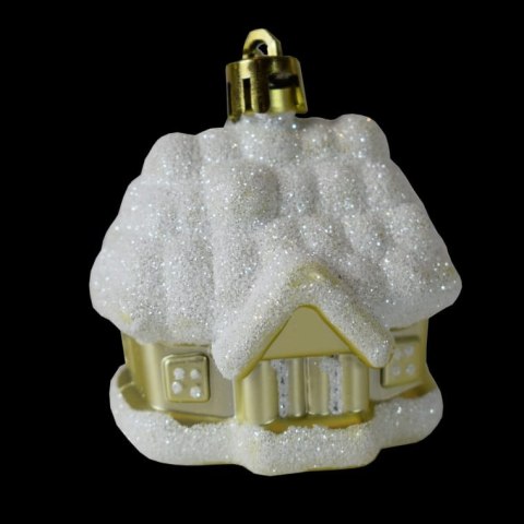 Zestaw 3 bombek plastikowych -domki/kształtki