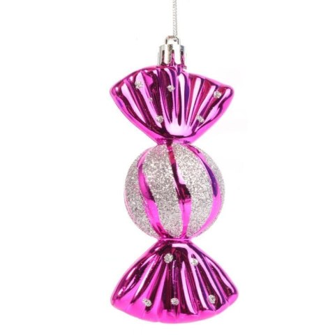 Zestaw 5 bombek plastikowych cukierków 11 cm kolorowe