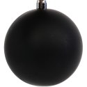Zestaw 6 Czarnych Bombek Plastikowych 6cm w Przezroczystym Pudełku