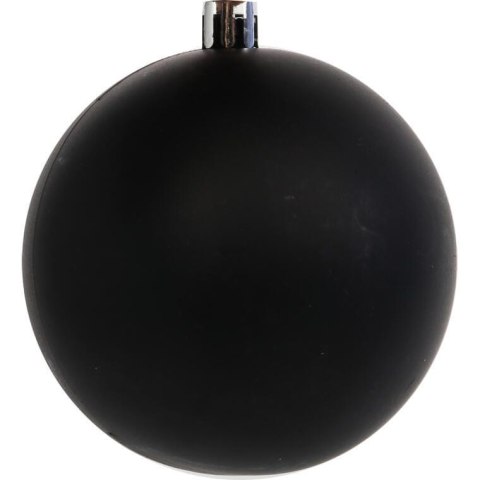 Zestaw 6 Czarnych Bombek Plastikowych 6cm w Przezroczystym Pudełku