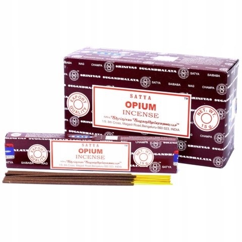SATYA NAG CHAMPA OPIUM oryginalne indyjskie kadzidełka 15g