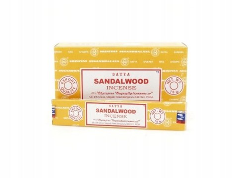 Satya NAG CHAMPA kadzidełka PYŁKOWE SATYA15g Sandałowiec
