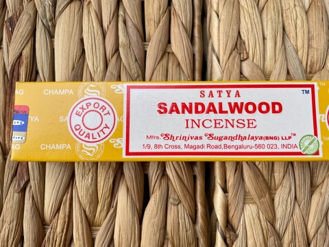 Kadzidełka indyjskie satya SANDALWOOD 15gr
