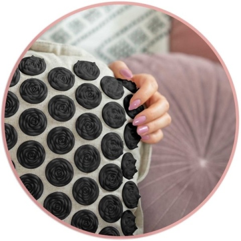 Mata do akupresury z poduszką i torbą